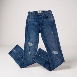 7 For All Mankind Easy Slim High Rise Straight Jeans